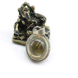Pendentif pierre jaune...