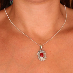 Pendentif ethnique argent...