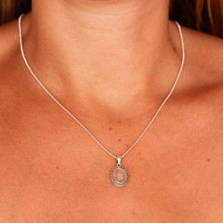 Pendentif argent quartz...