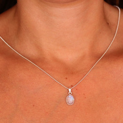 Petit pendentif argent -...