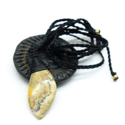 Pendentif jaspe bourbon sur...