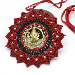 Collier macramé motif...