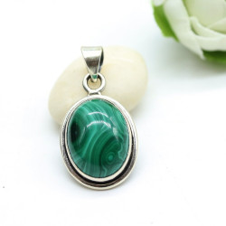 Pendentif argent pierre...