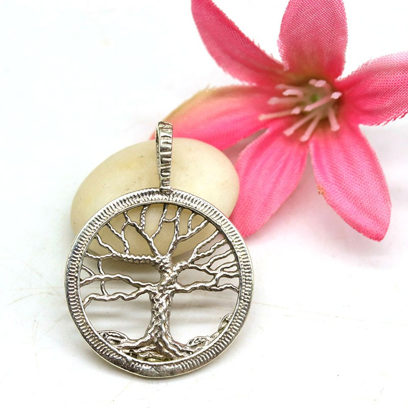 Pendentif argent arbre de vie - Mosaik bijoux indiens