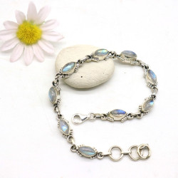 Bracelet argent pierres de...