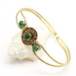 Bracelet laiton 3 pierres...