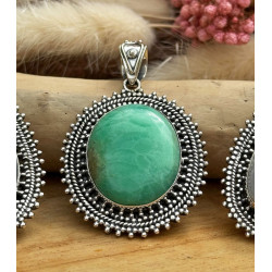Pendentif chrysoprase en...