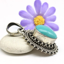 Pendentif argent pierre...