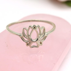 Bague argent fleur de lotus...