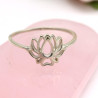 Bague argent fleur de lotus Mosaik Bijoux Indiens