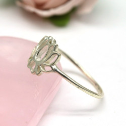 Bague argent fleur de lotus...
