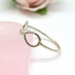 bague infini argent -...