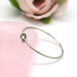 Bague argent petit noeud -...