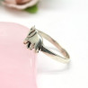 Bague argent fine motif éléphant - Mosaik bijoux indiens