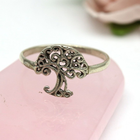 Bague arbre de vie en argent - Mosaik bijoux indiens
