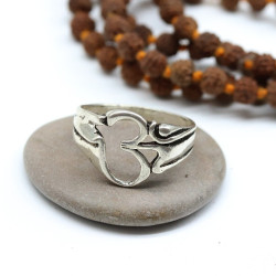bague aum en argent -...