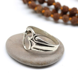 bague aum en argent - Mosaik bijoux indiens