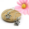 petite boucle d'oreille lotus - Mosaik bijoux indiens