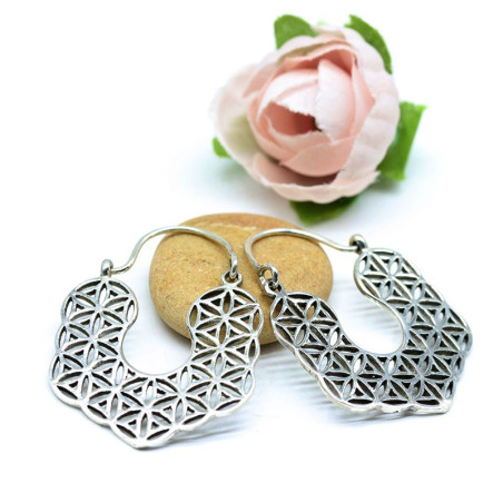 créole fleur de vie - Mosaik bijoux indiens