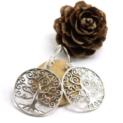 Boucle d'oreille arbre de...