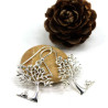 Boucle d'oreille arbre argent -  Mosaik bijoux indiens
