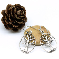 Boucles d'oreille arbre de...