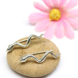 Boucle d'oreille serpent en...