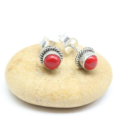 Puces d'oreille argent et...