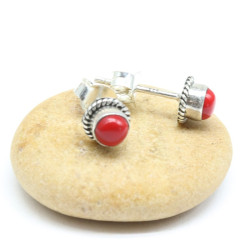 Puces d'oreille argent et...