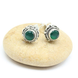 Puces d'oreille argent et...