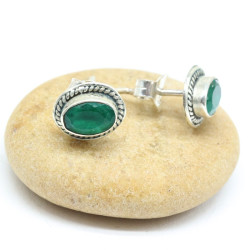 Puces d'oreille argent...