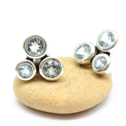 Gros clous d'oreille argent...