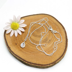 Collier argent pierre de...