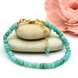 Bracelet pierres amazonites...