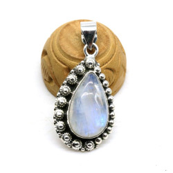 Pendentif argent et pierre...
