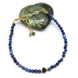 Bracelet fin lapis lazuli...