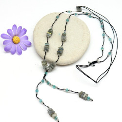 Collier labradorite et...