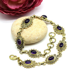 Bracelet laiton doré bohème...