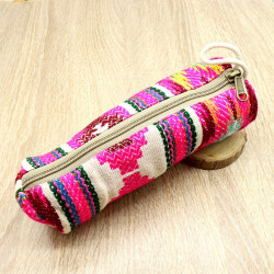 Trousse colorée rose en...