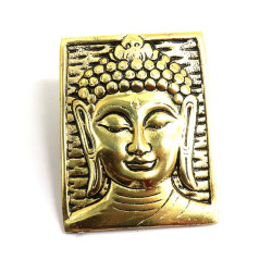 Plaque Bouddha dorée à...