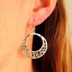 Boucles d'oreilles rondes...