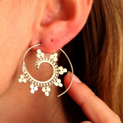 Boucles d'oreilles spirales...