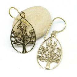 Boucles d'oreilles arbre de vie