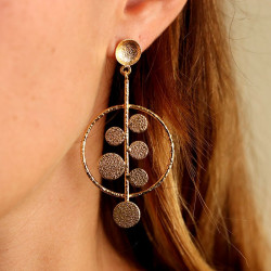 Boucle d'oreille dorées
