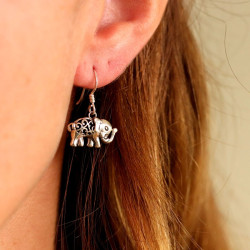 Boucle d'oreille argent et...