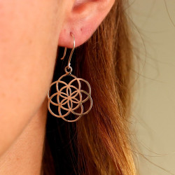 Boucles d'oreilles graine...