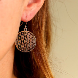 Boucles d'oreilles fleur de...