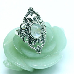 Bague argent allongée...