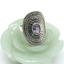 Bague argent allongée...