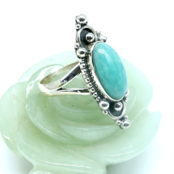 Bague argent allongée...